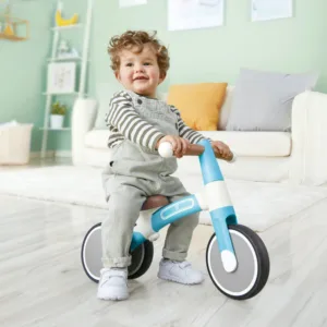 Tricicleta copii de echilibru Hape cu 3 roti albastru deschis
