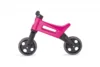 Tricicleta copii fara pedale 2 in 1 cu cosulet pentru ghidon Funny Wheels Rider Sport RozNegru