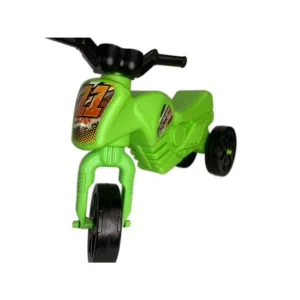 Tricicleta copii fara pedale Super Cross Verde de la 2 ani pana la 20 kg