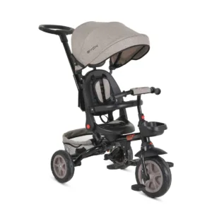 Tricicleta cu parasolar si scaun rotativ Byox Explore 360 Bej