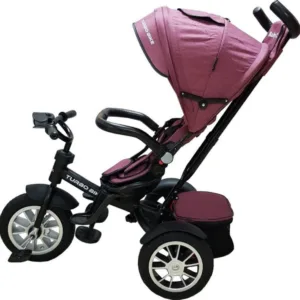 Tricicleta pentru copii Baby Care Turbo Bike Fucsia cu Far luminos