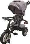 Tricicleta pentru copii Baby Care Turbo Bike Gri Jeans cu Far luminos