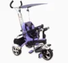 Tricicleta pentru copii Baby Mix GR01 Violet cu maner pentru controlul directiei