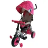 Tricicleta pentru copii Baby Mix Sunrise Turbo Trike Pink cu sezut reversibil