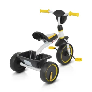 Tricicleta pentru copii Byox Buddy White cu cosulete de depozitare