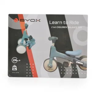 Tricicleta pentru copii Byox Learn to Ride Albastru 2 in 1 cu pedale