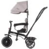 Tricicleta pentru copii Chipolino Pulse Humus cu maner cu control al directiei
