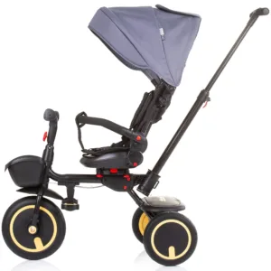 Tricicleta pentru copii Chipolino Quick Fold Graphite pliabila