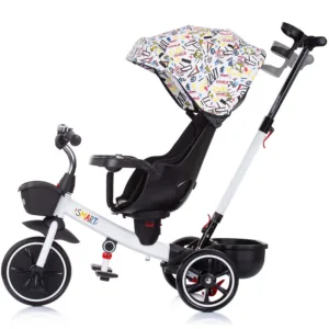 Tricicleta pentru copii Chipolino Smart White cu sezut reversibil