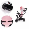 Tricicleta pentru copii Ecotoys JM-066-9 Roz cu sezut rotativ