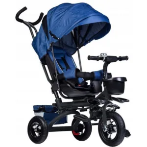 Tricicleta pentru copii Ecotoys Jm-068-17 Albastra cu sezut rotativ
