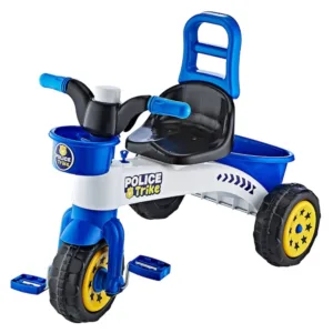 Tricicleta pentru copii Guclu Toys Police cu claxon