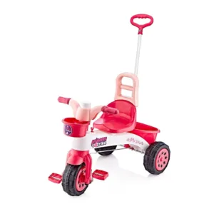 Tricicleta pentru copii Guclu Toys Princess cu claxon si control parental