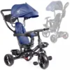 Tricicleta pentru copii Ikonka Trike Fix Lite Blue cu scaun rotativ 360