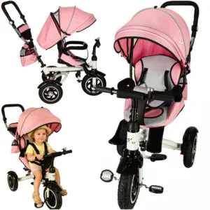 Tricicleta pentru copii Ikonka Trike Fix V3 Pink
