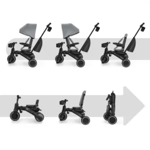 Tricicleta pentru copii Kinderkraft Jazz 3 Gri