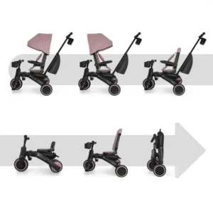 Tricicleta pentru copii Kinderkraft Jazz 3 Roz