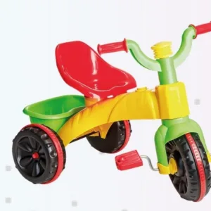 Tricicleta pentru copii LeanToys Super Enduro multicolor cu pedale