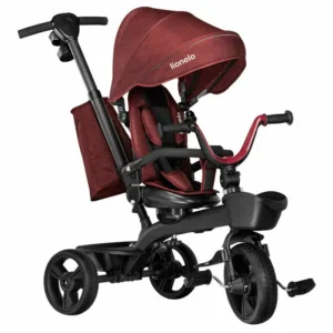 Tricicleta pentru copii Lionelo Kori Red Burgundy cu scaun reversibil