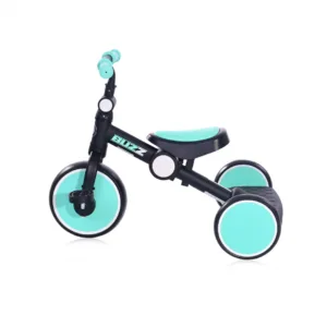 Tricicleta pentru copii Lorelli Buzz Black Turquoise pliabila