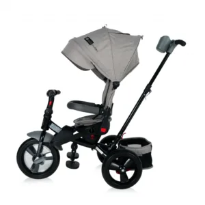 Tricicleta pentru copii Lorelli Jaguar Grey Luxe 4 in 1 multifunctionala