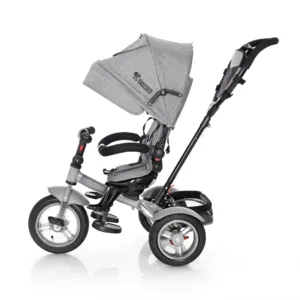 Tricicleta pentru copii Lorelli Neo Air Grey Luxe 4 in 1 multifunctionala