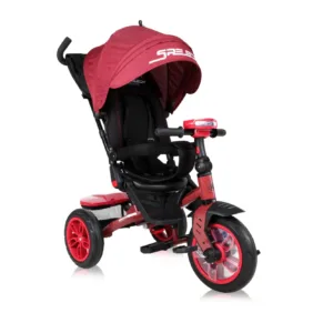 Tricicleta pentru copii Lorelli Speedy Air RedBlack multifunctionala
