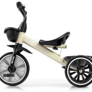Tricicleta pentru copii Milly Mally Bobby Beige cu cadru robust din otel