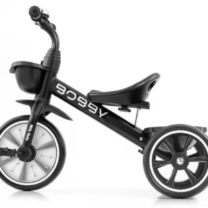Tricicleta pentru copii Milly Mally Bobby Black cu cadru robust din otel