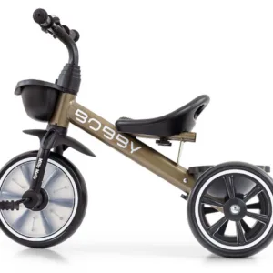 Tricicleta pentru copii Milly Mally Bobby Golden cu cadru robust din otel