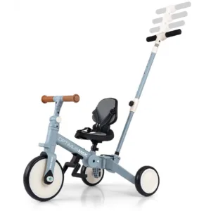 Tricicleta pentru copii Milly Mally Optimus Max Denim 5 in 1 reglabila