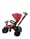 Tricicleta pentru copii Novokids Super Trike Rosu Bordeaux cu copertina