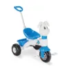 Tricicleta pentru copii Pilsan Bunny Blue cu maner parental reglabil pe inaltime