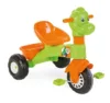 Tricicleta pentru copii Pilsan Dino Green cu maner reglabil pe inaltime