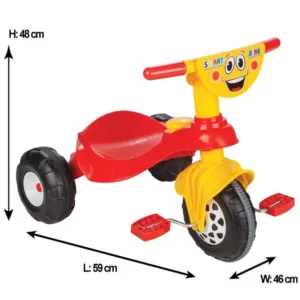 Tricicleta pentru copii Pilsan Smart Red cu pedale