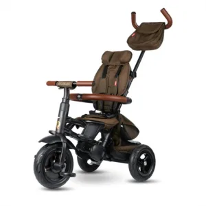 Tricicleta pentru copii QPlay Rito Deluxe maro