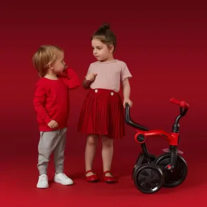 Tricicleta pentru copii Qplay Ant Galben cu pedale