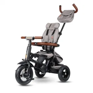 Tricicleta pentru copii Qplay Rito Deluxe gri