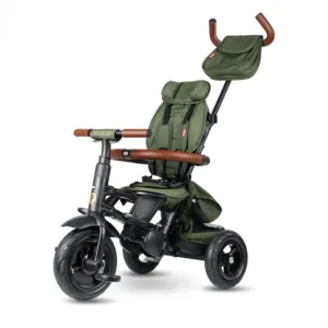Tricicleta pentru copii Qplay Rito Deluxe verde-maslina