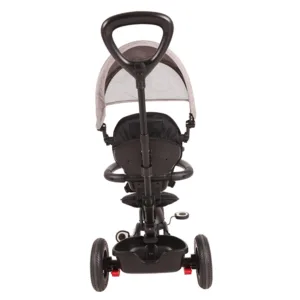 Tricicleta pentru copii Qplay Rito Rubber Gri cu roti din cauciuc