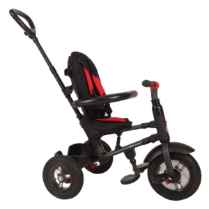 Tricicleta pentru copii Qplay Rito Rubber Rosu cu roti din cauciuc