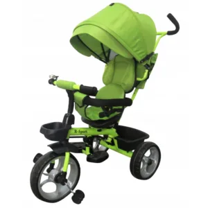Tricicleta pentru copii R-Sport T2 Verde 3 in 1 cu pedale