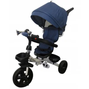 Tricicleta pentru copii R-Sport T4 Blue Jeans 3 in 1 cu pedale