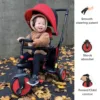 Tricicleta pentru copii Smart Trike STR3 Rosu 6 in 1 ultrapliabila