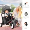 Tricicleta pentru copii Smart Trike STR3 Roz 6 in 1 ultrapliabila