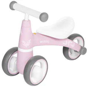 Tricicleta pentru copii fara pedale Berit Ride-On Skiddou Keep Pink