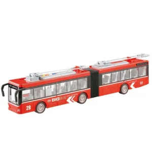 Troleibuz cu sunete si lumini Ocie City Service 1:16 Red