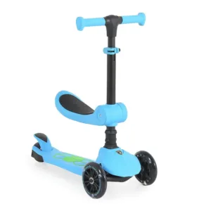Trotineta 2 in 1 cu 3 roti Moni Lamborghini Albastru