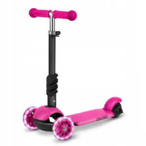 Trotineta 3 in 1 pentru copii Ricokids Buggy Roz cu scaunel reglabil