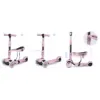 Trotineta 3 in 1 pentru copii Ricokids Cubi Roz cu scaunel